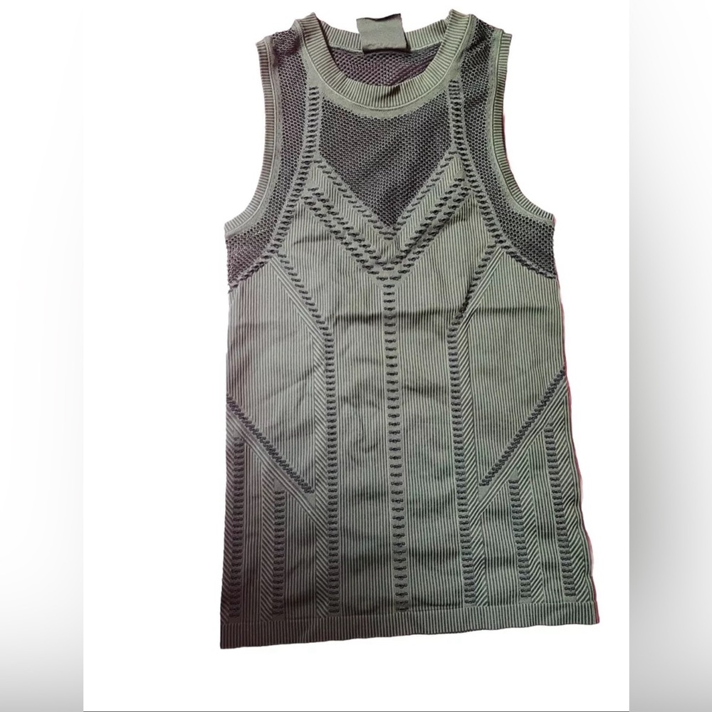 Athleta Women’s Oxygen Tank Two Toned Athletic Workout Green Tank Top Size XS
